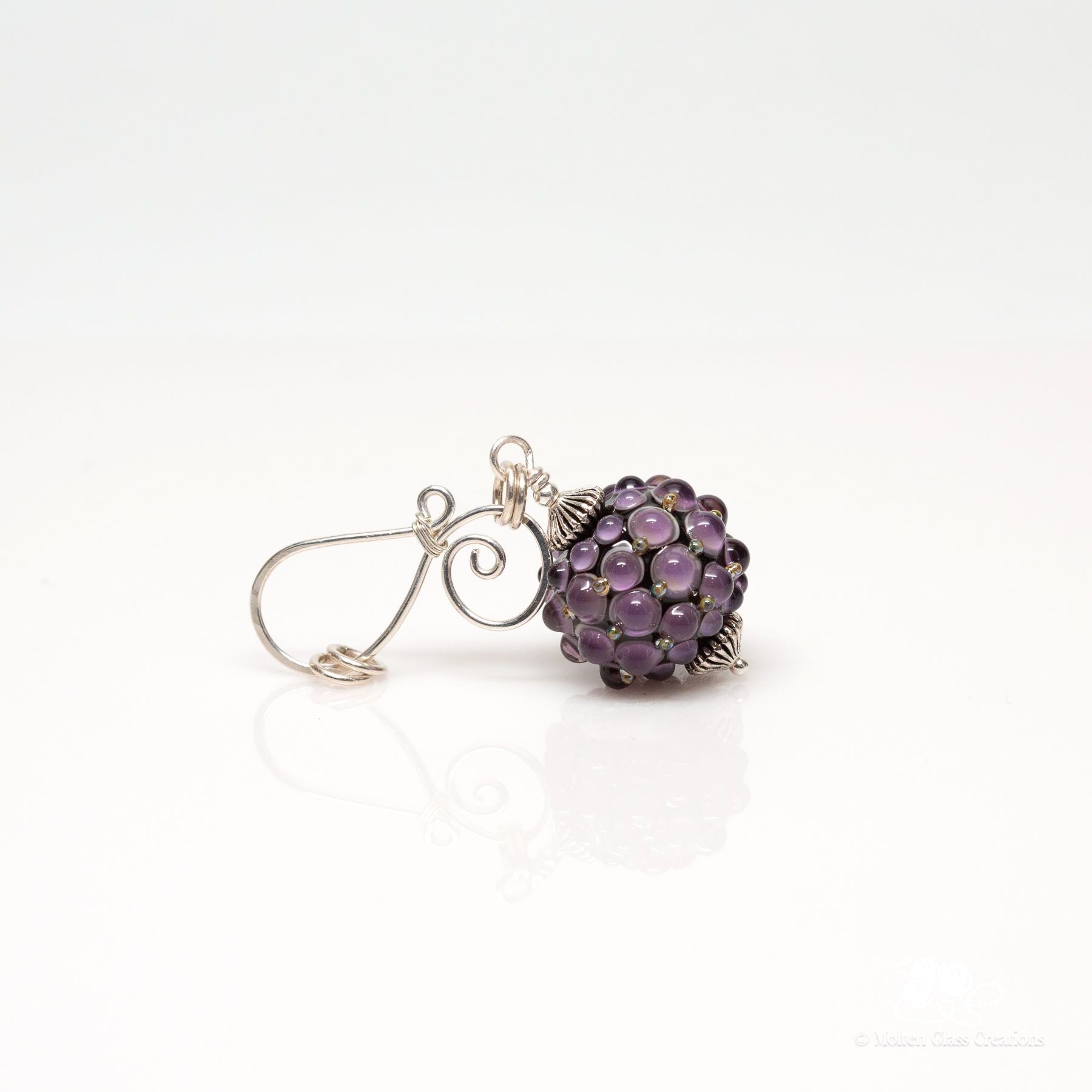purple bumpy pendant