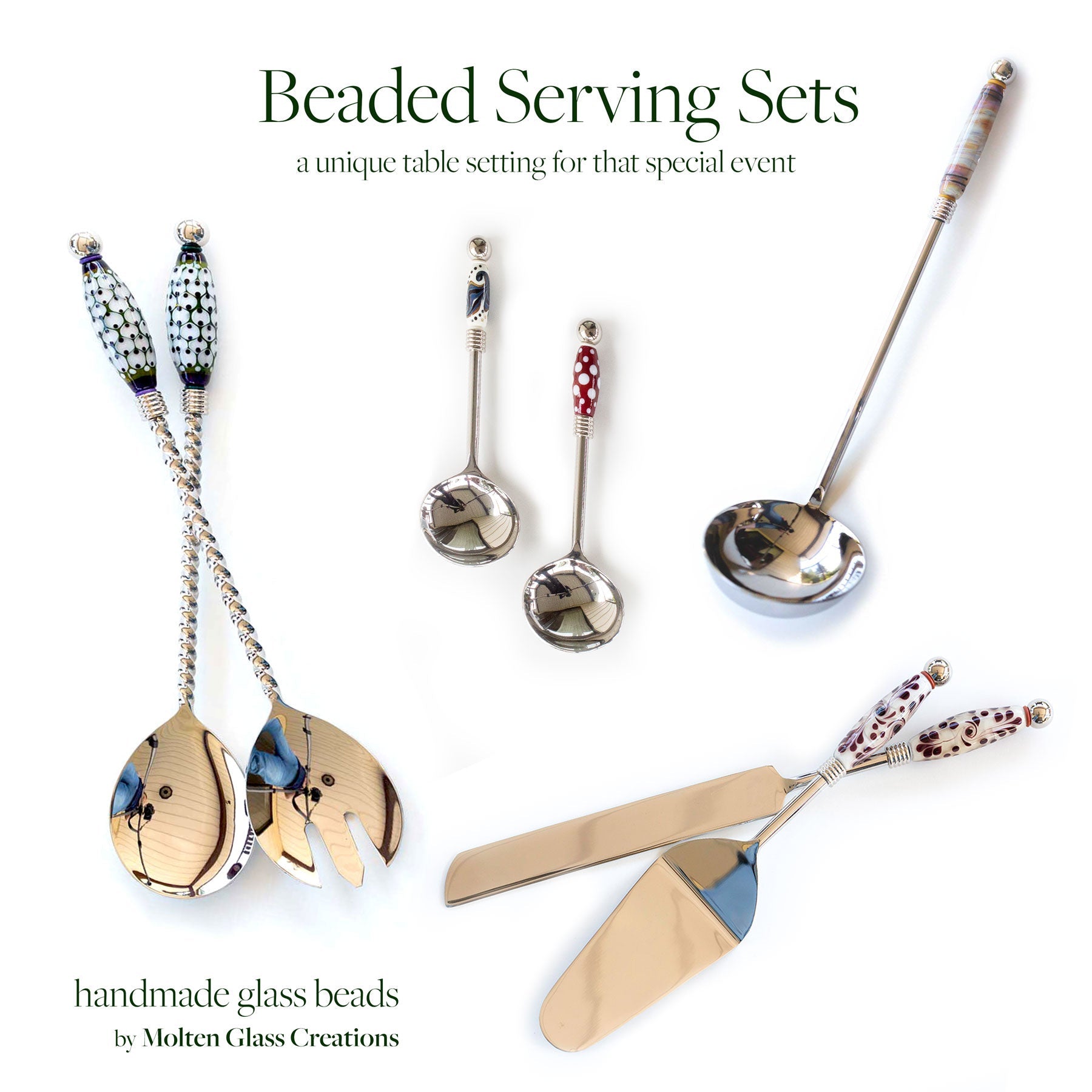 Beaded Serving Ware - Molten Glass Creations