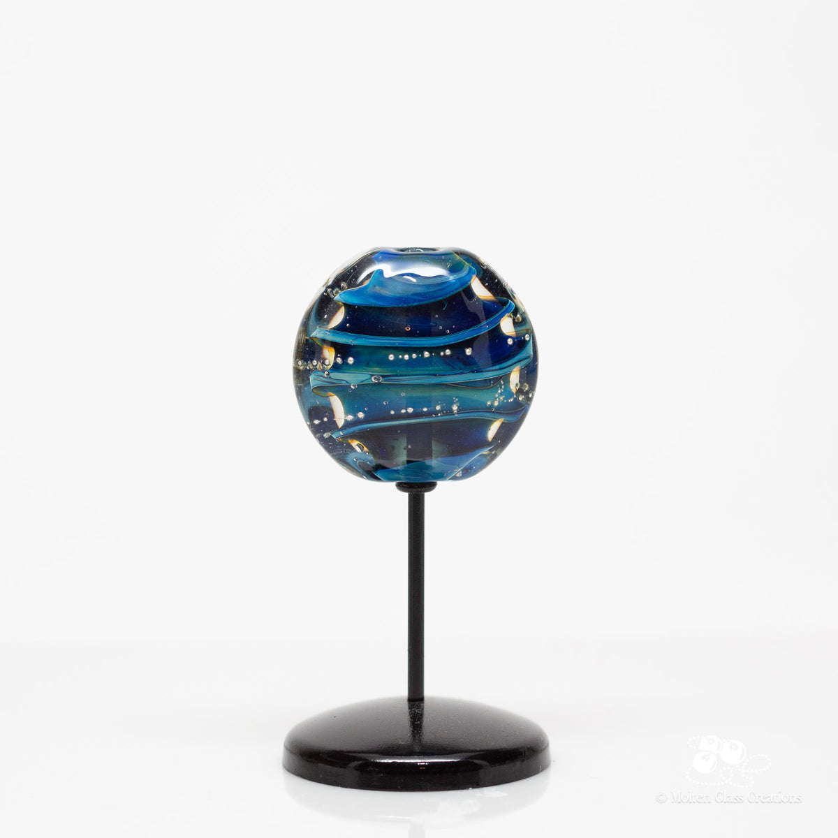 Midnight Constellation – Handmade Glass Focal Bead