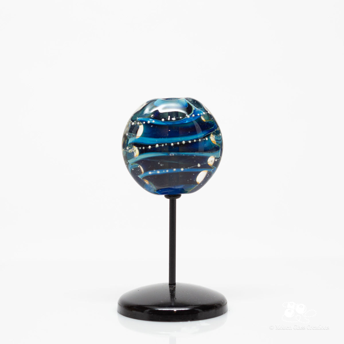 Midnight Constellation – Handmade Glass Focal Bead