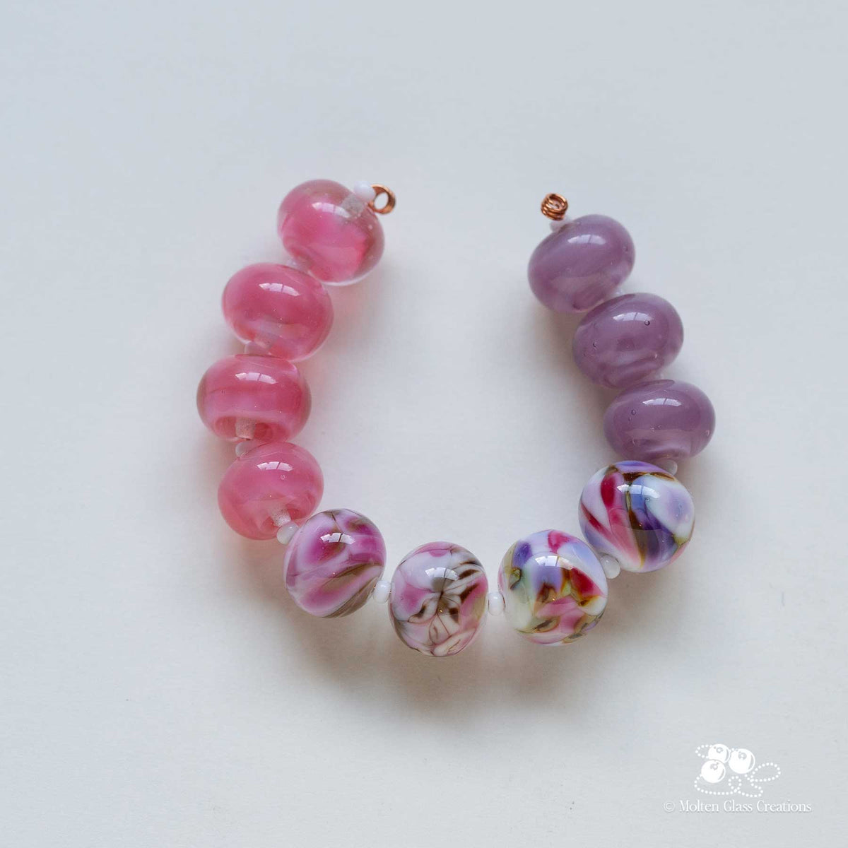 Pink & Purple Mixed Bead Set
