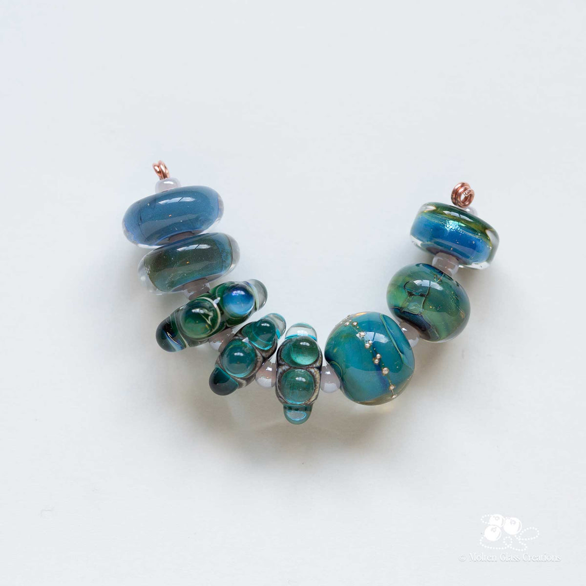 Silver Mixed Shapes Bead Set