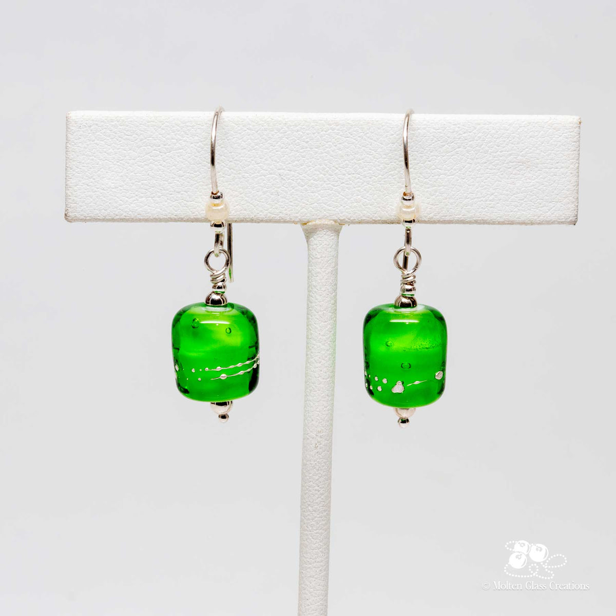 Spring Essence Earrings - Grass Green