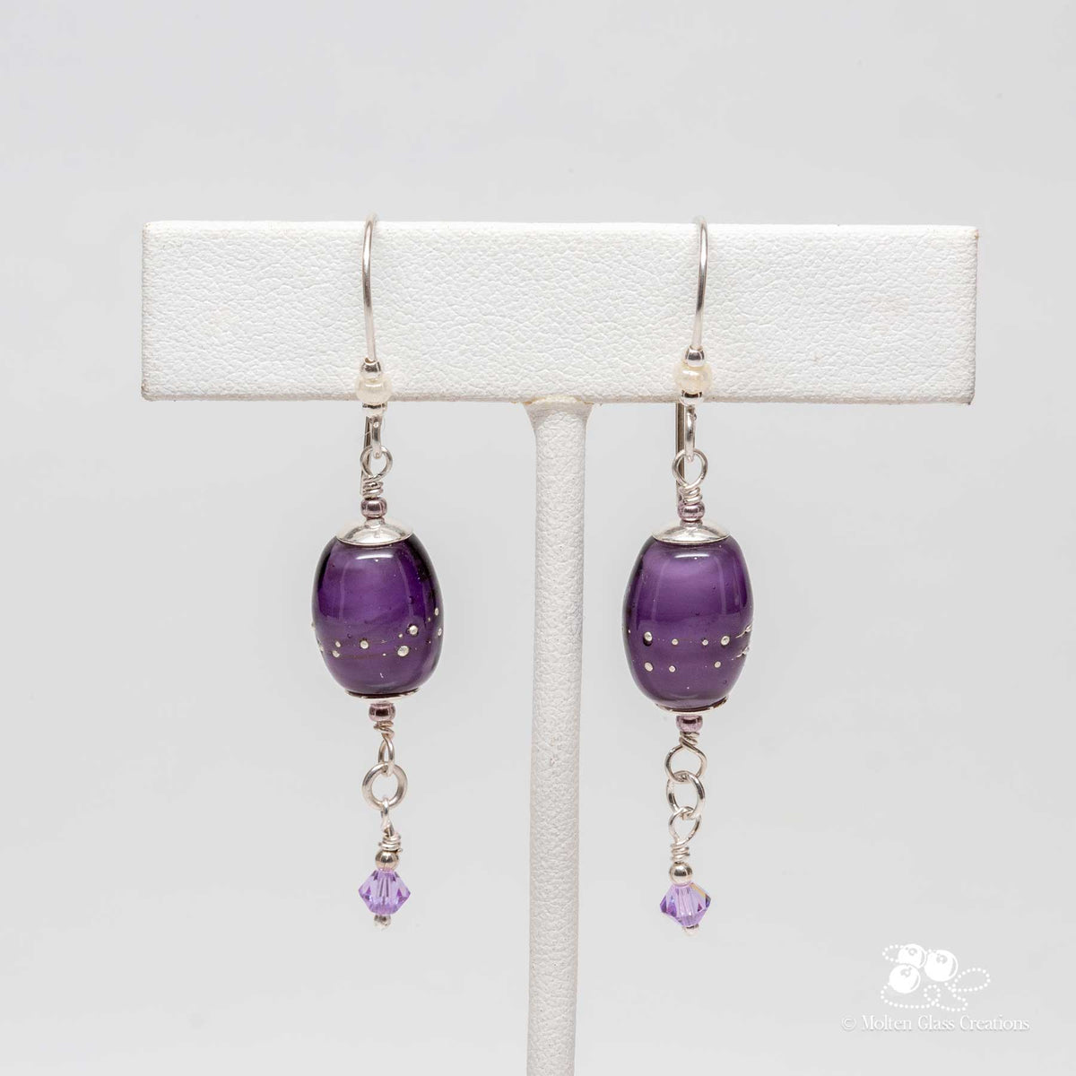Spring Essence Earrings - Deep Violet