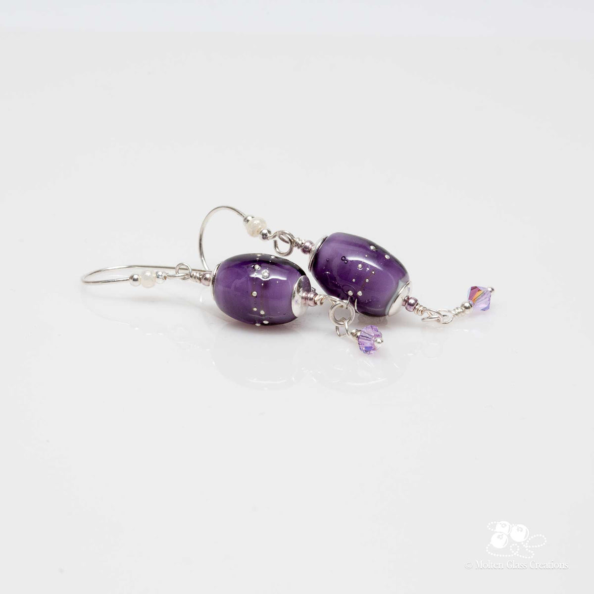 Spring Essence Earrings - Deep Violet