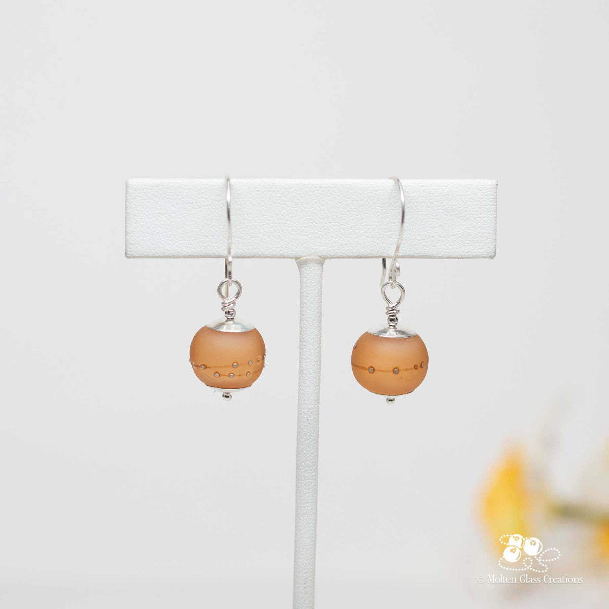 Peach Frost Earrings