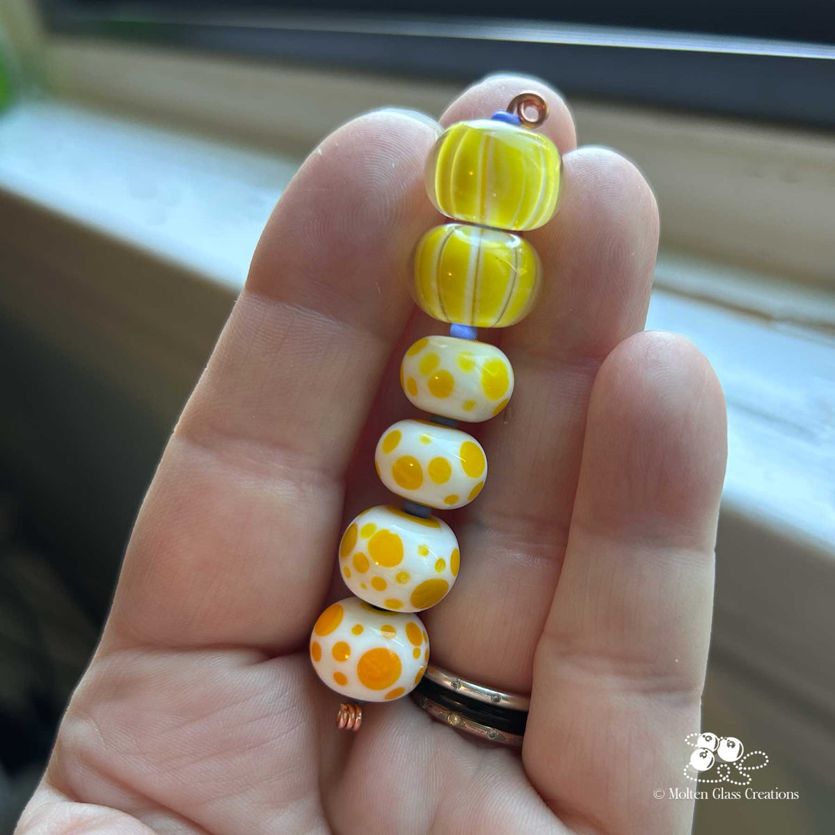 Sunny Yellow Lampwork Bead Set