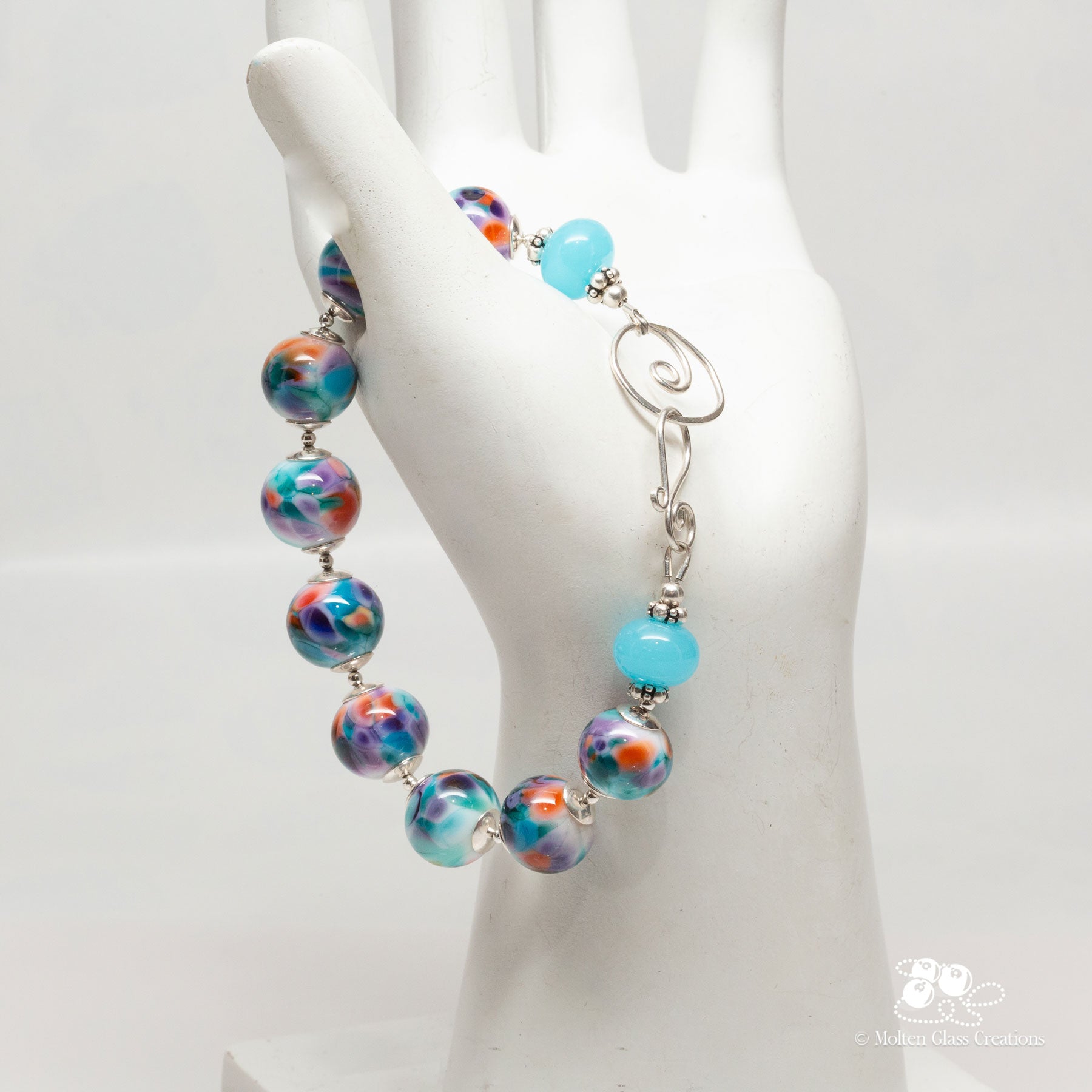 Mosaic Dreams glass bead bracelet
