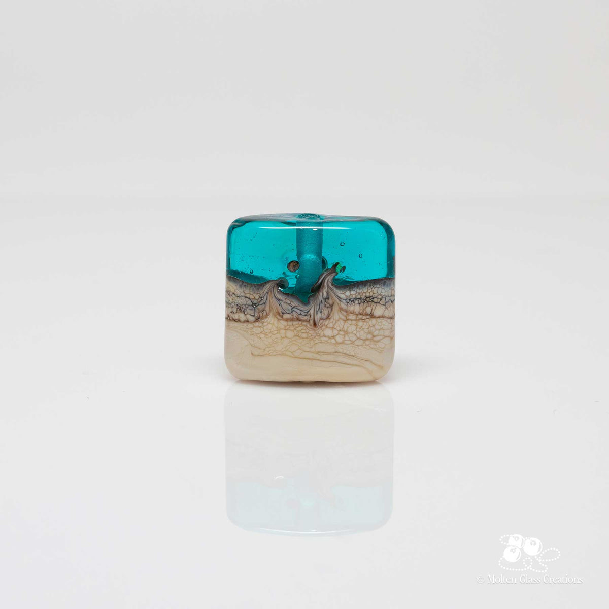 Tide’s Edge Square Focal Bead