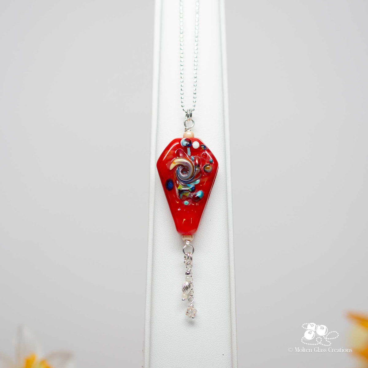 Fly a Kite - Orange Necklace