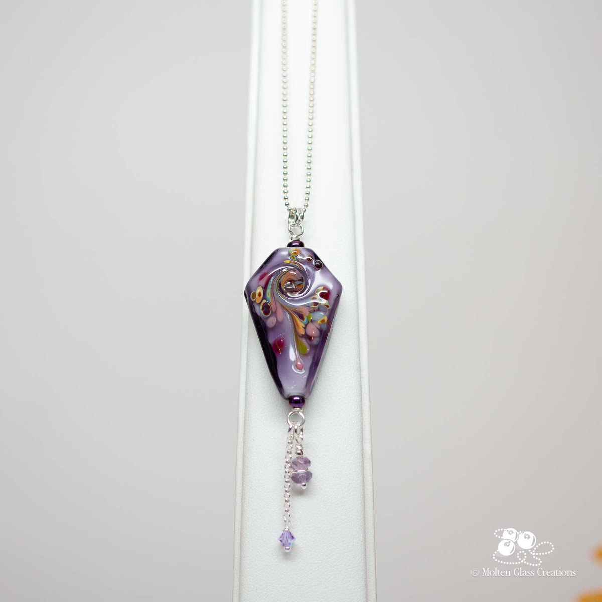 Fly a Kite - Purple Necklace