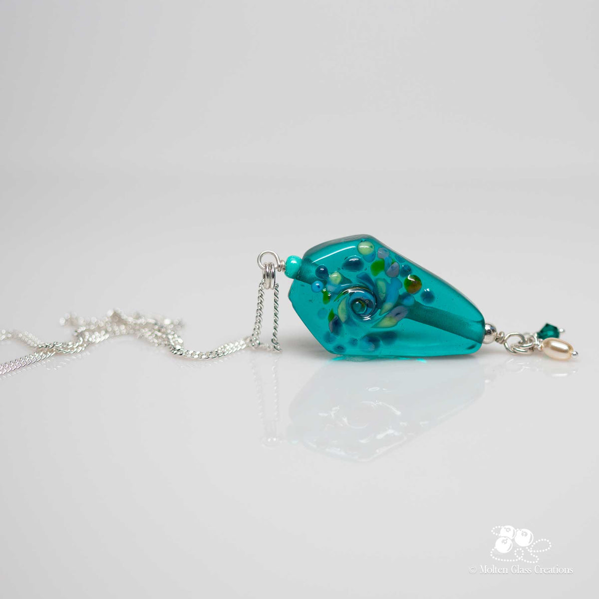 Fly a Kite - Teal Necklace