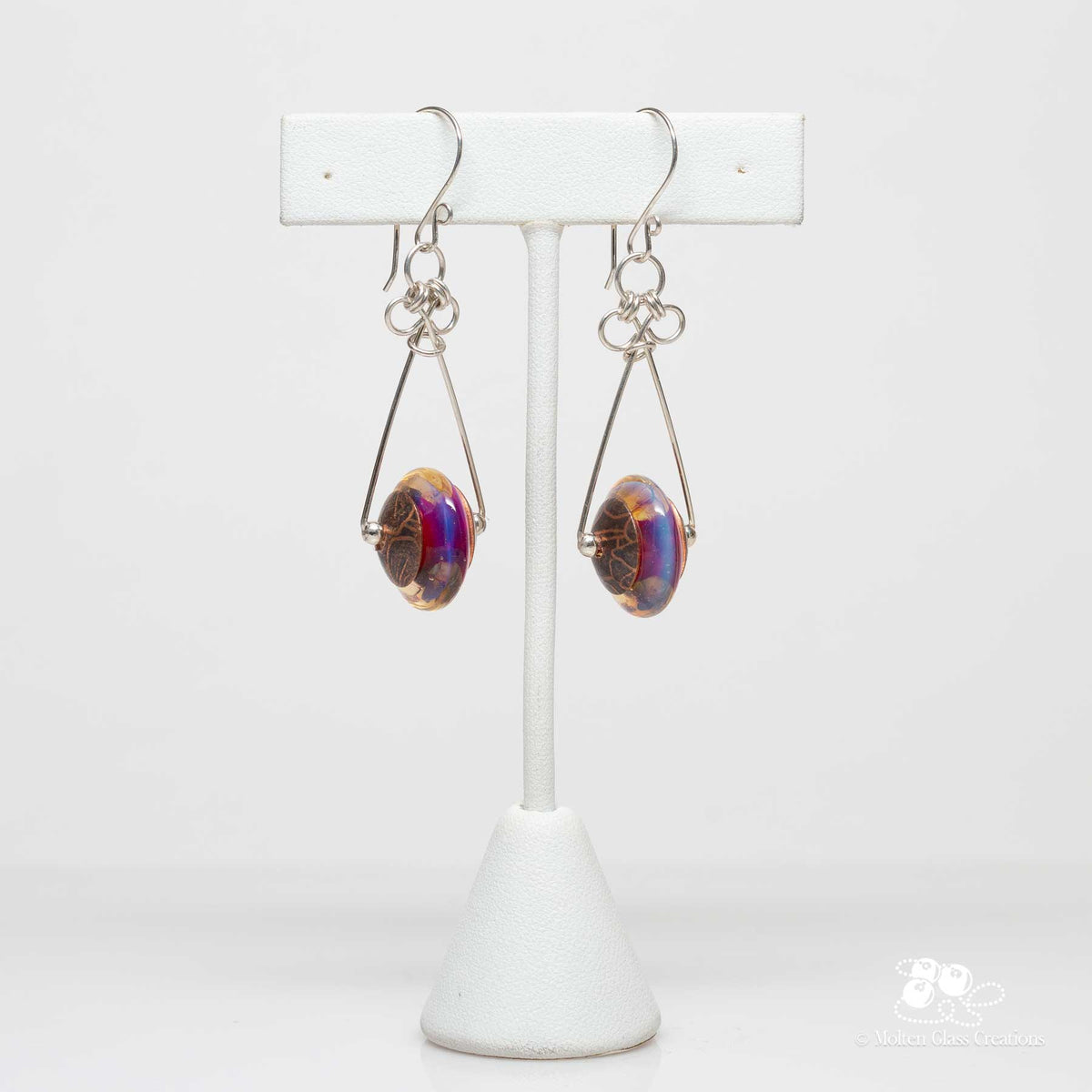 Berry Blaze Swinger Earrings