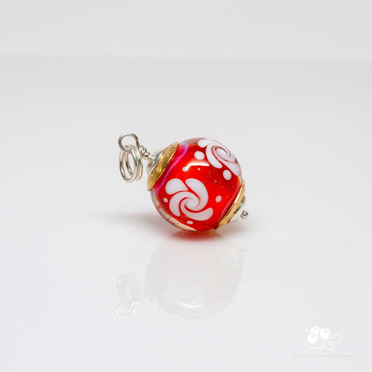 Hot Pink Delight Glass Pendant