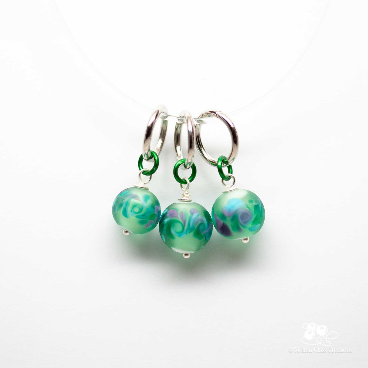 Stitch Markers - Green Apple