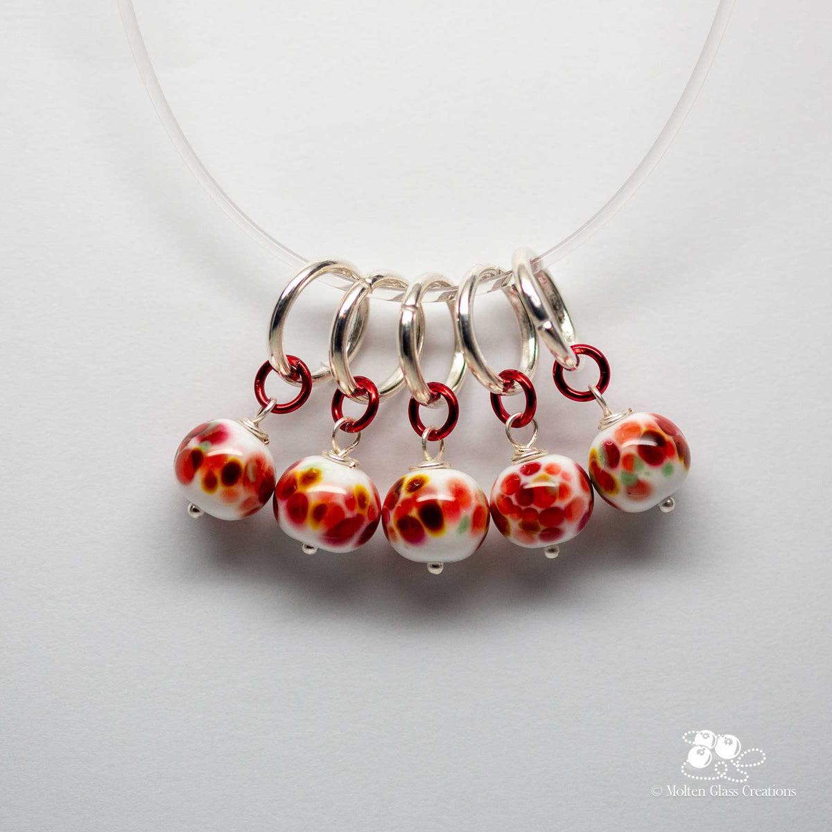 Stitch Markers - Poppy Field