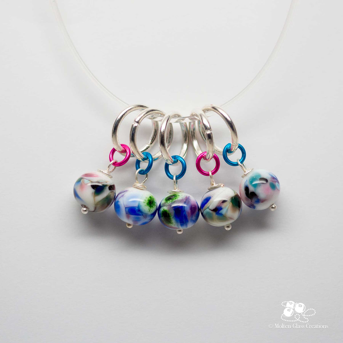 Stitch Markers - Cornflower