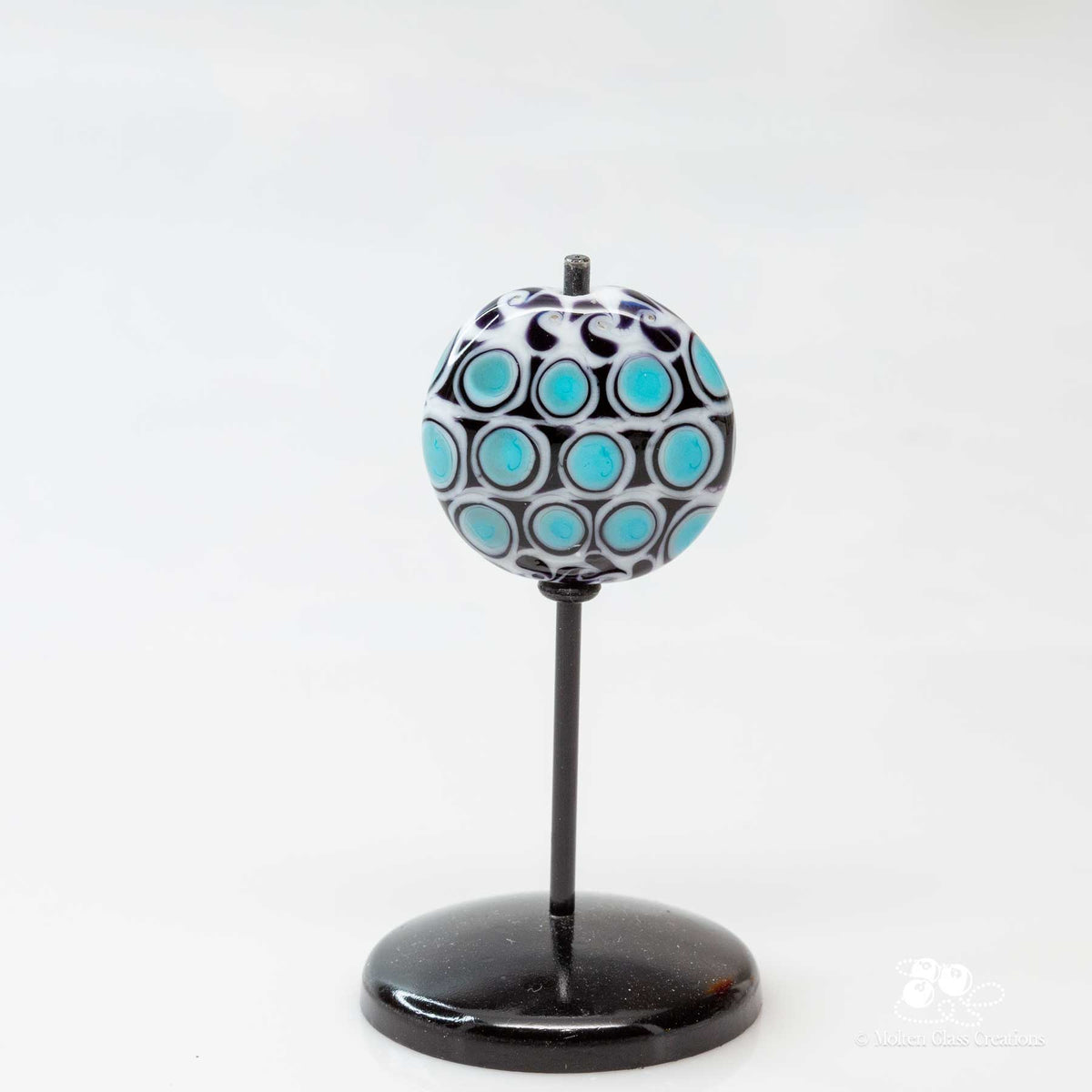 Focal Bead - Blue Dot