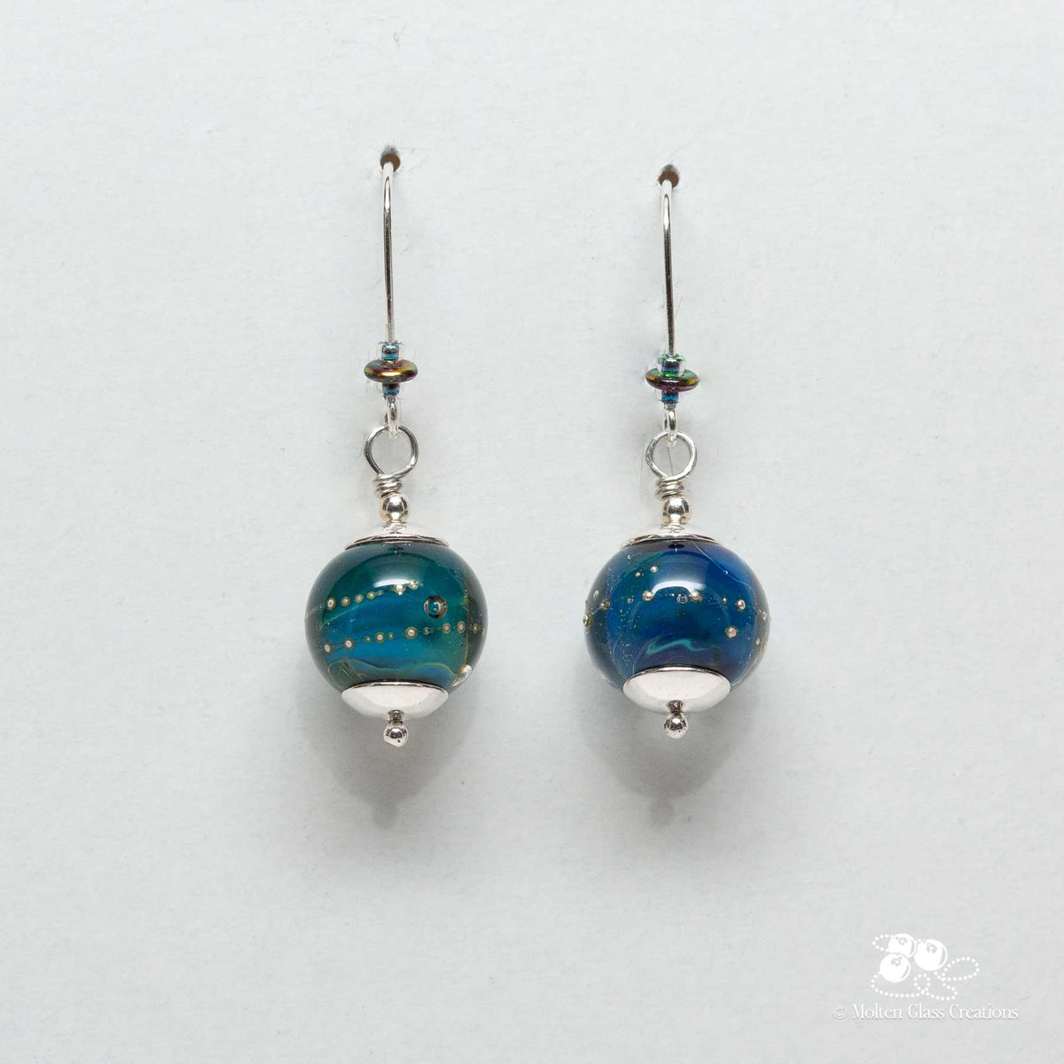 Celestial Tide Glass Earrings