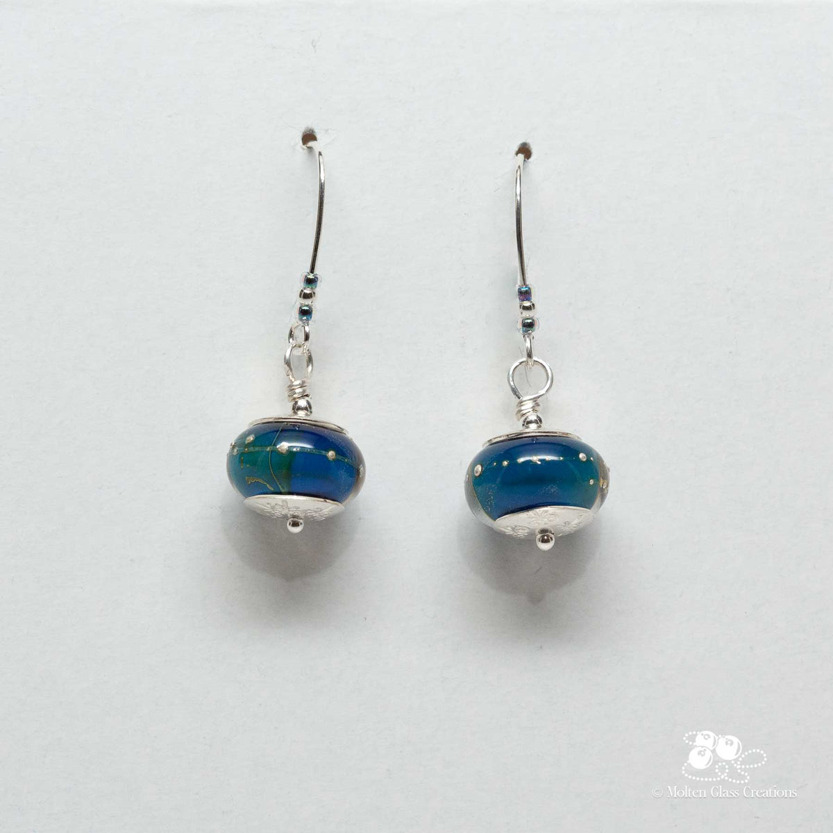Ocean Drift Glass Earrings
