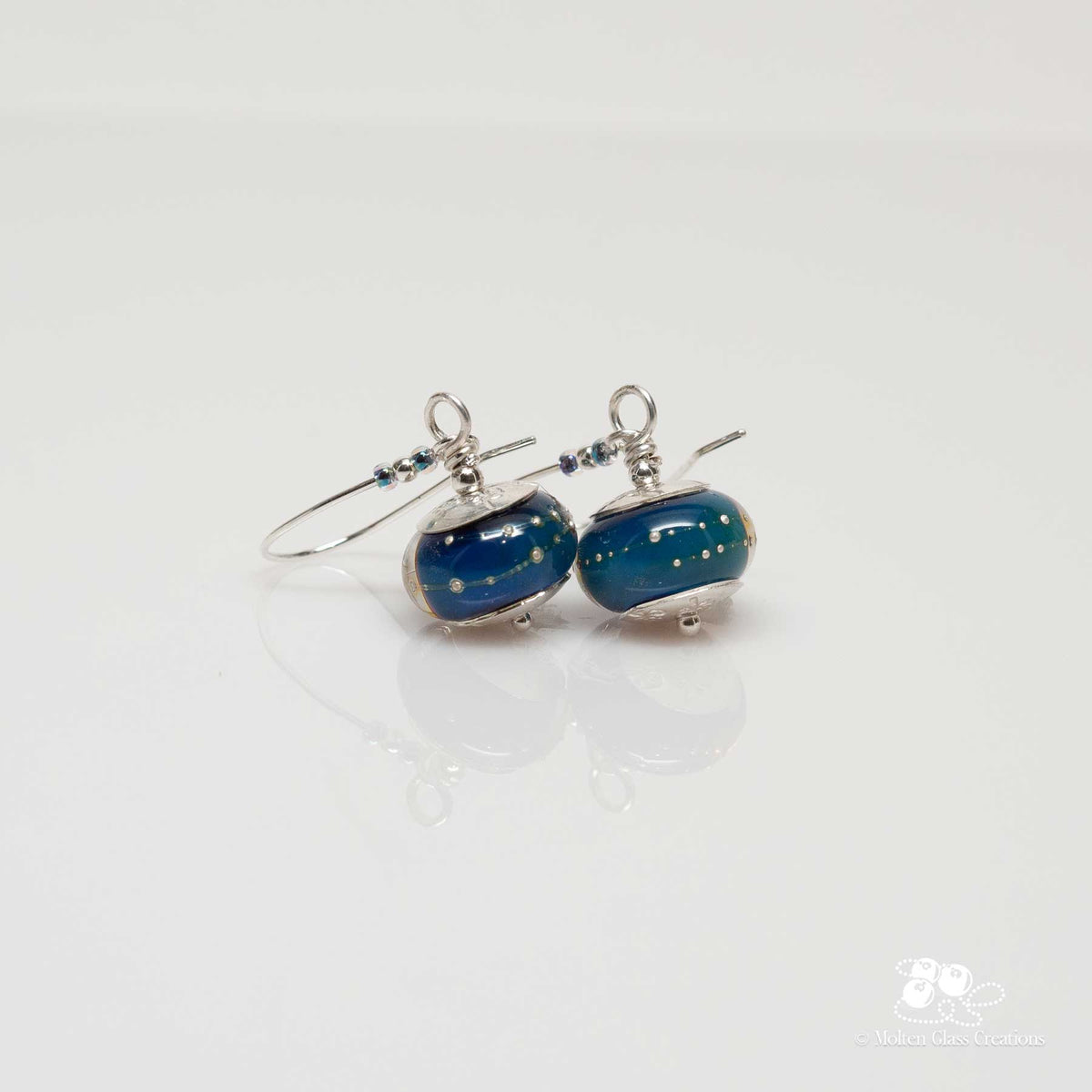 Ocean Drift Glass Earrings