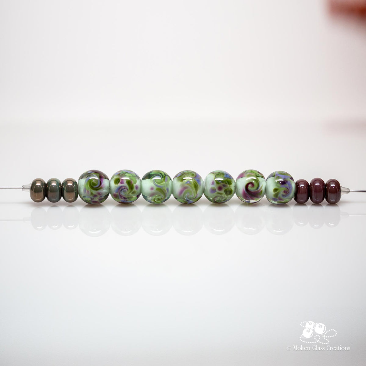 Lilac Garden Bead Set