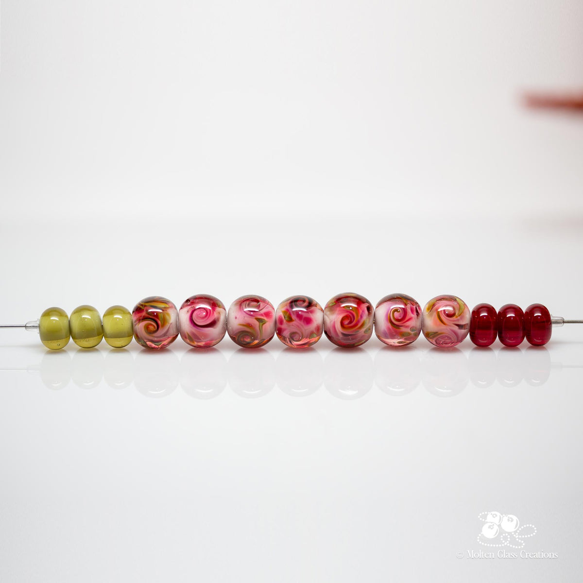 Tea Rose Bead Set