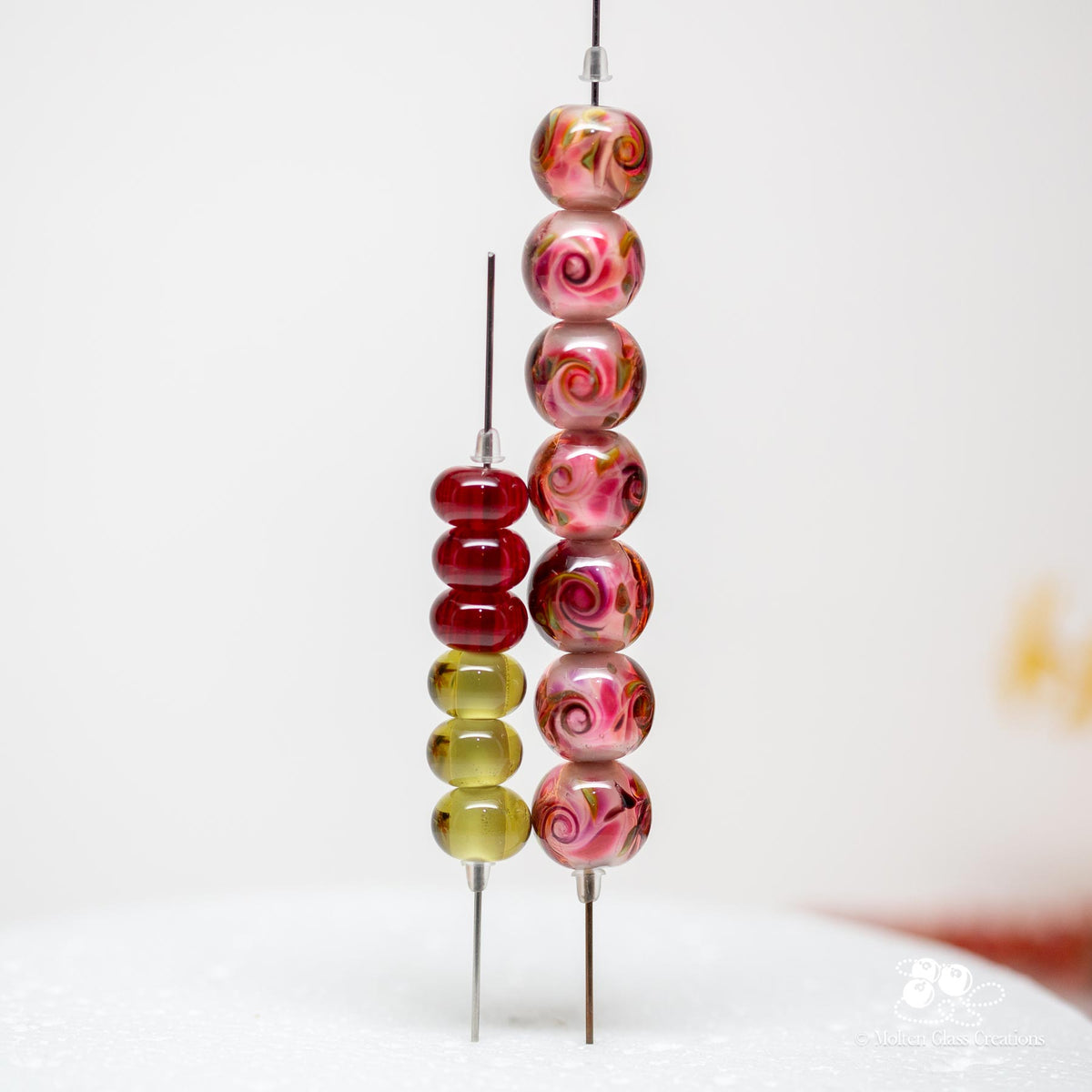 Tea Rose Bead Set