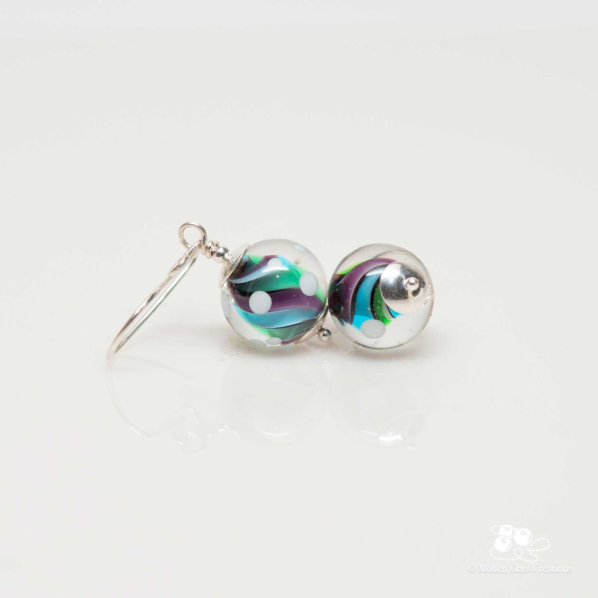 earrings with a marble style twist and look