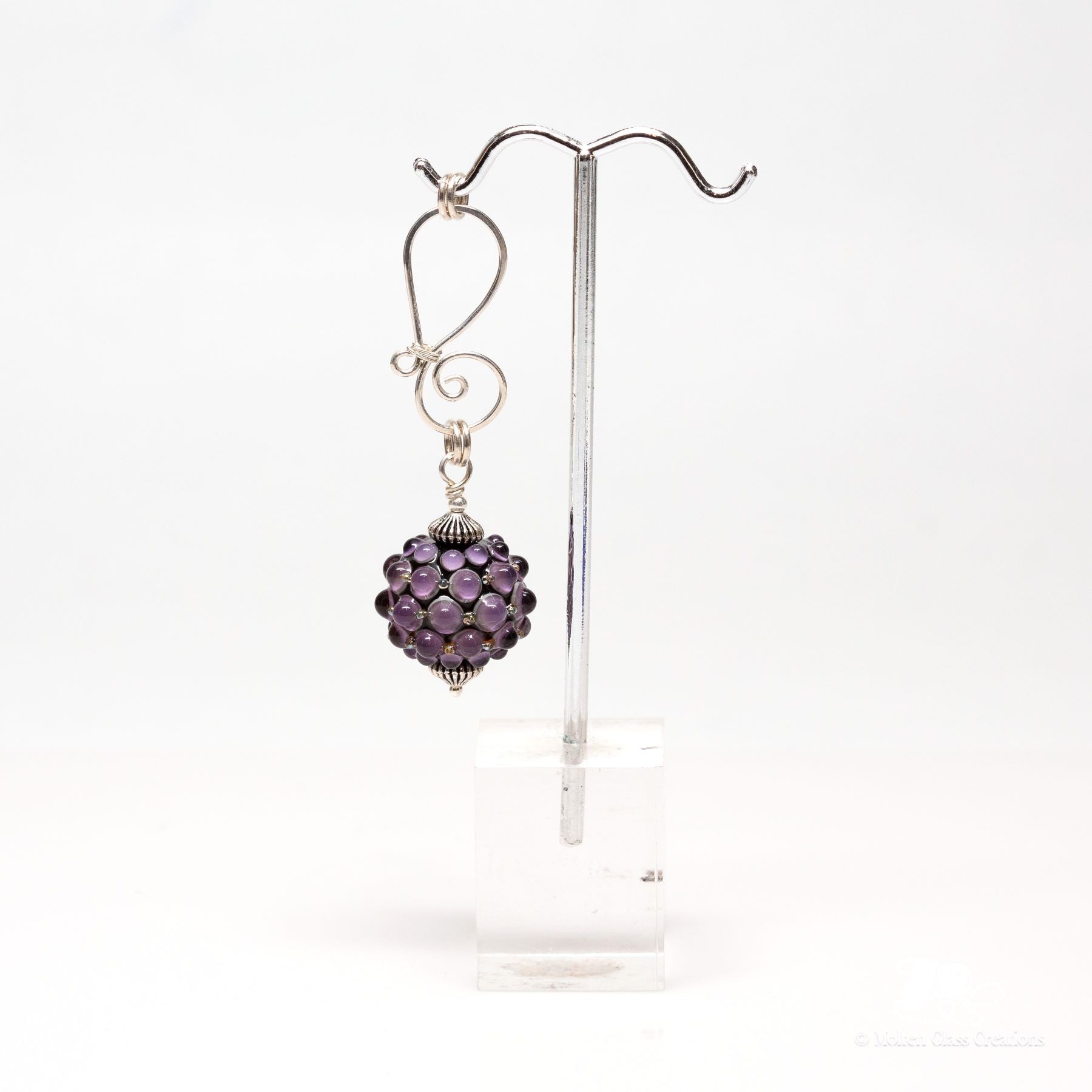 purple bumpy pendant