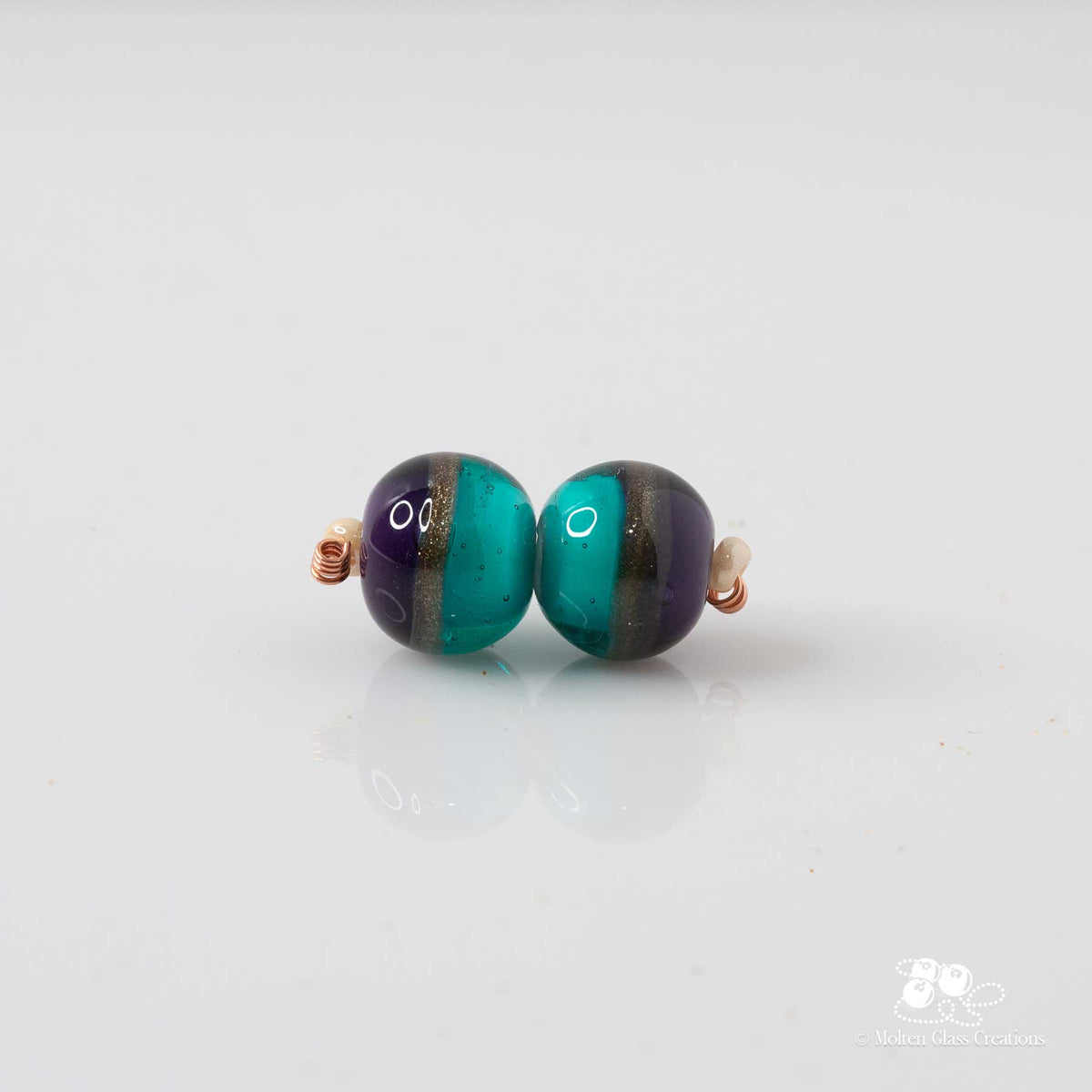 Teal &amp; Purple Bead Set