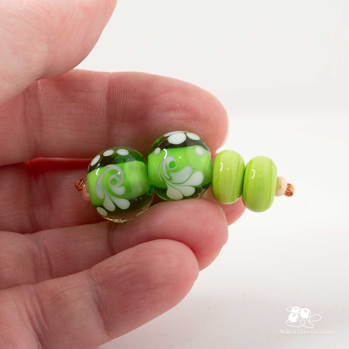 Spring Whirl Bead Set