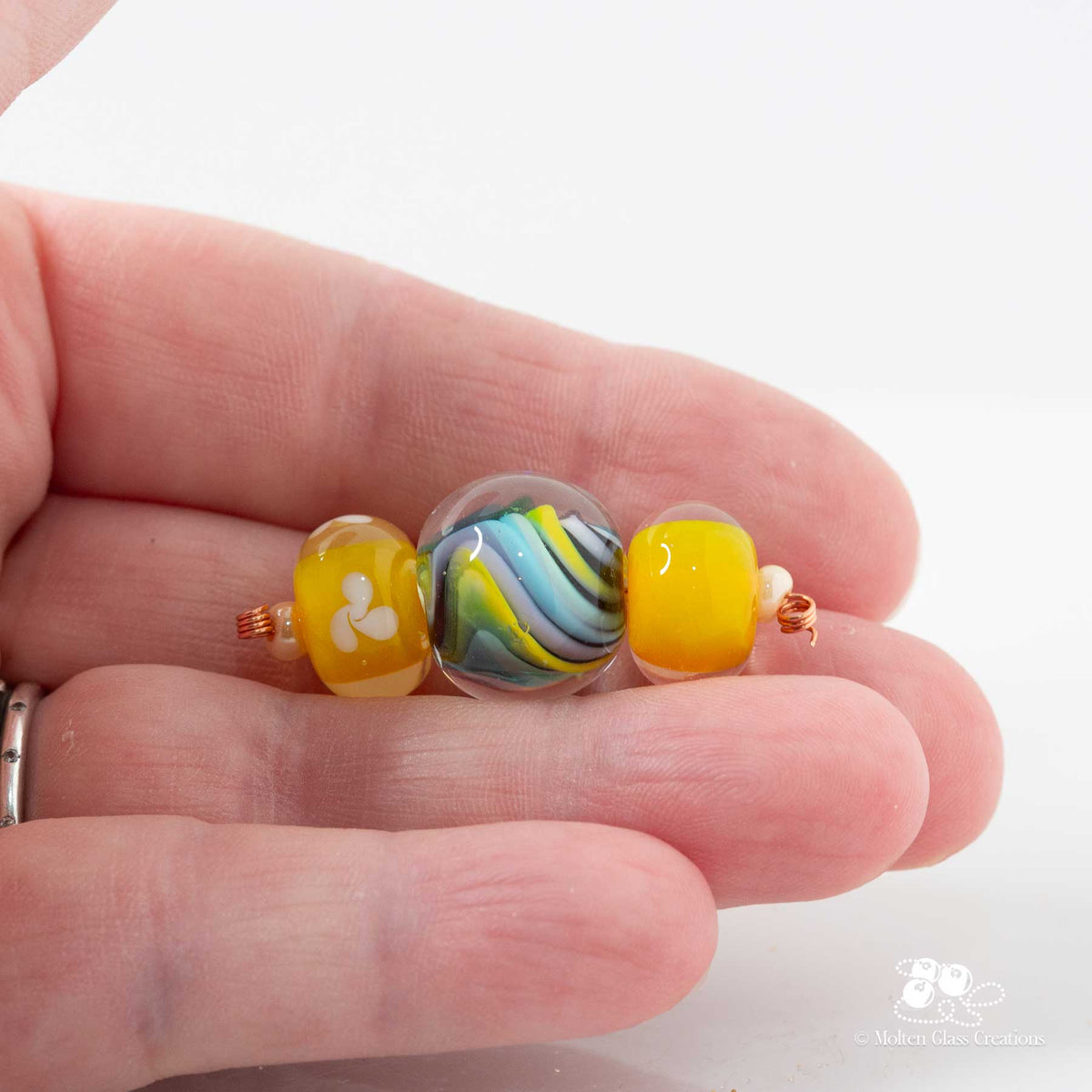 Sunny Ribbon Bead Set