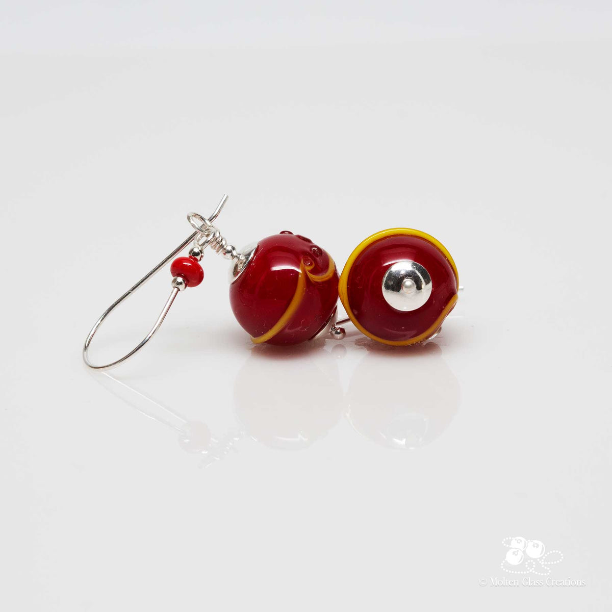 Red Dangle Earrings