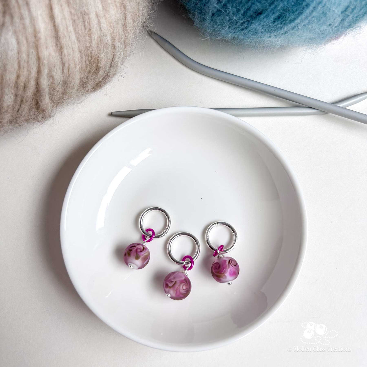 Stitch Markers - Rose Garden