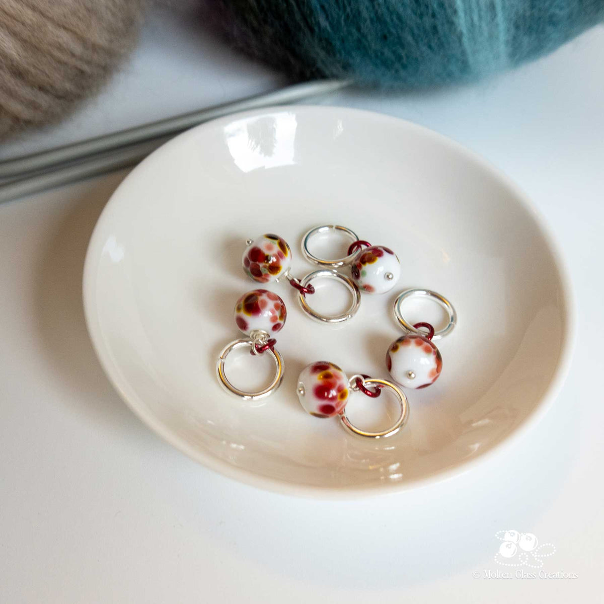 Stitch Markers - Poppy Field