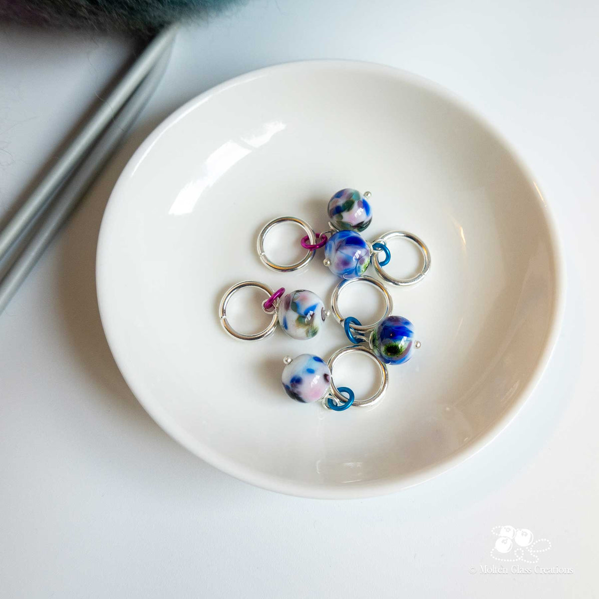 Stitch Markers - Cornflower