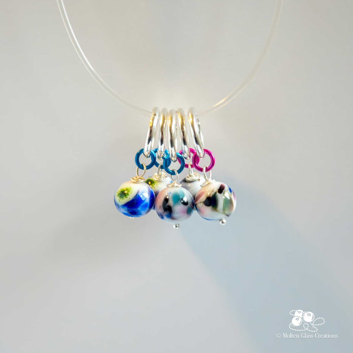 Stitch Markers - Cornflower