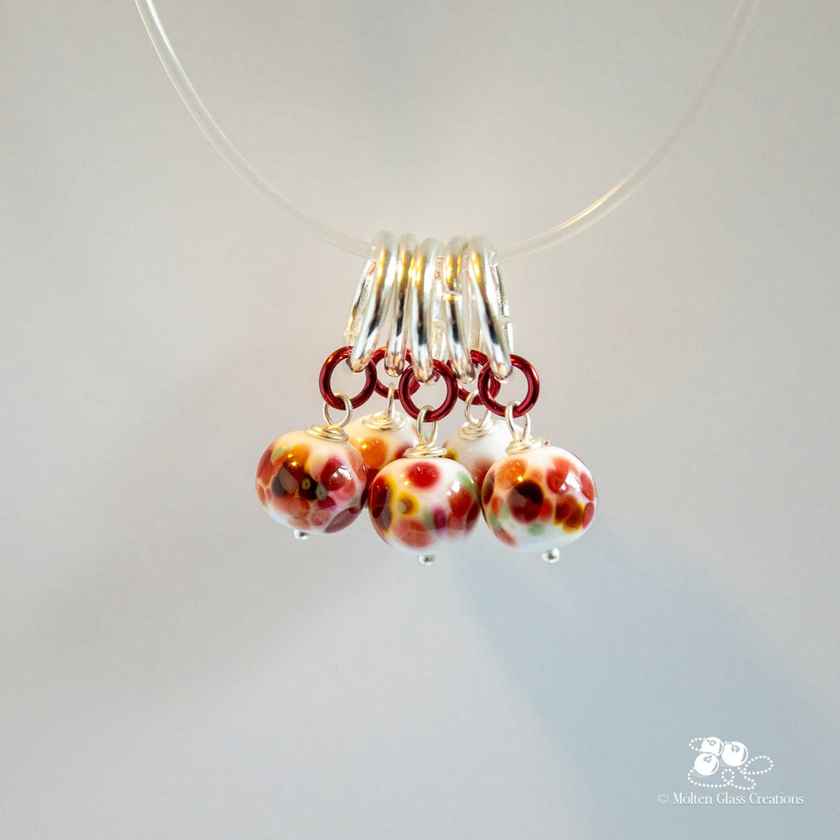 Stitch Markers - Poppy Field