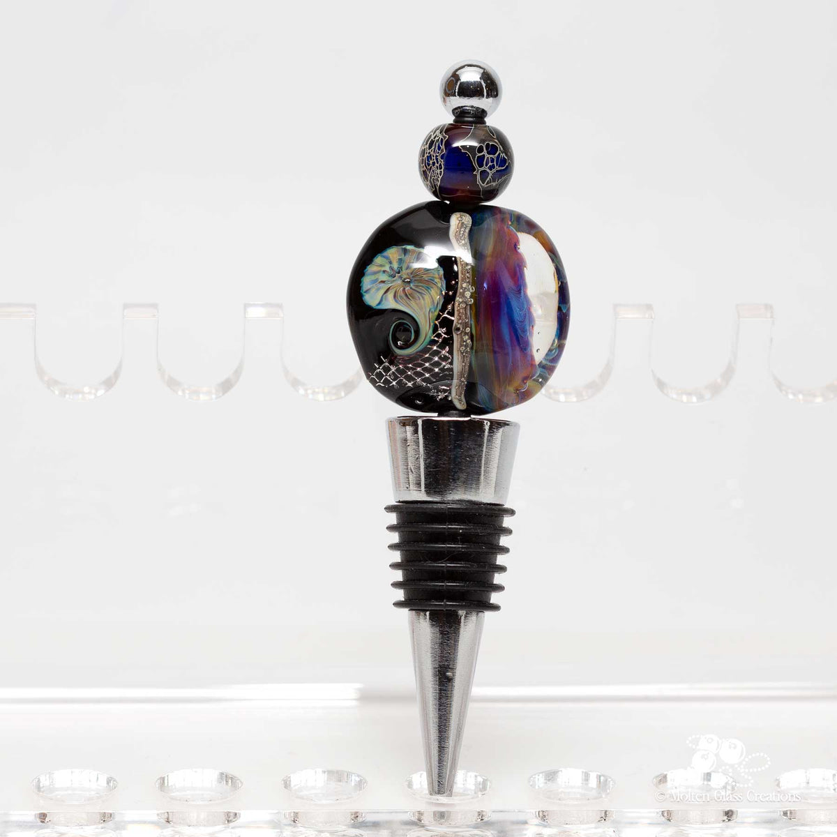 Wine Bottle Stopper - Organic Swirls