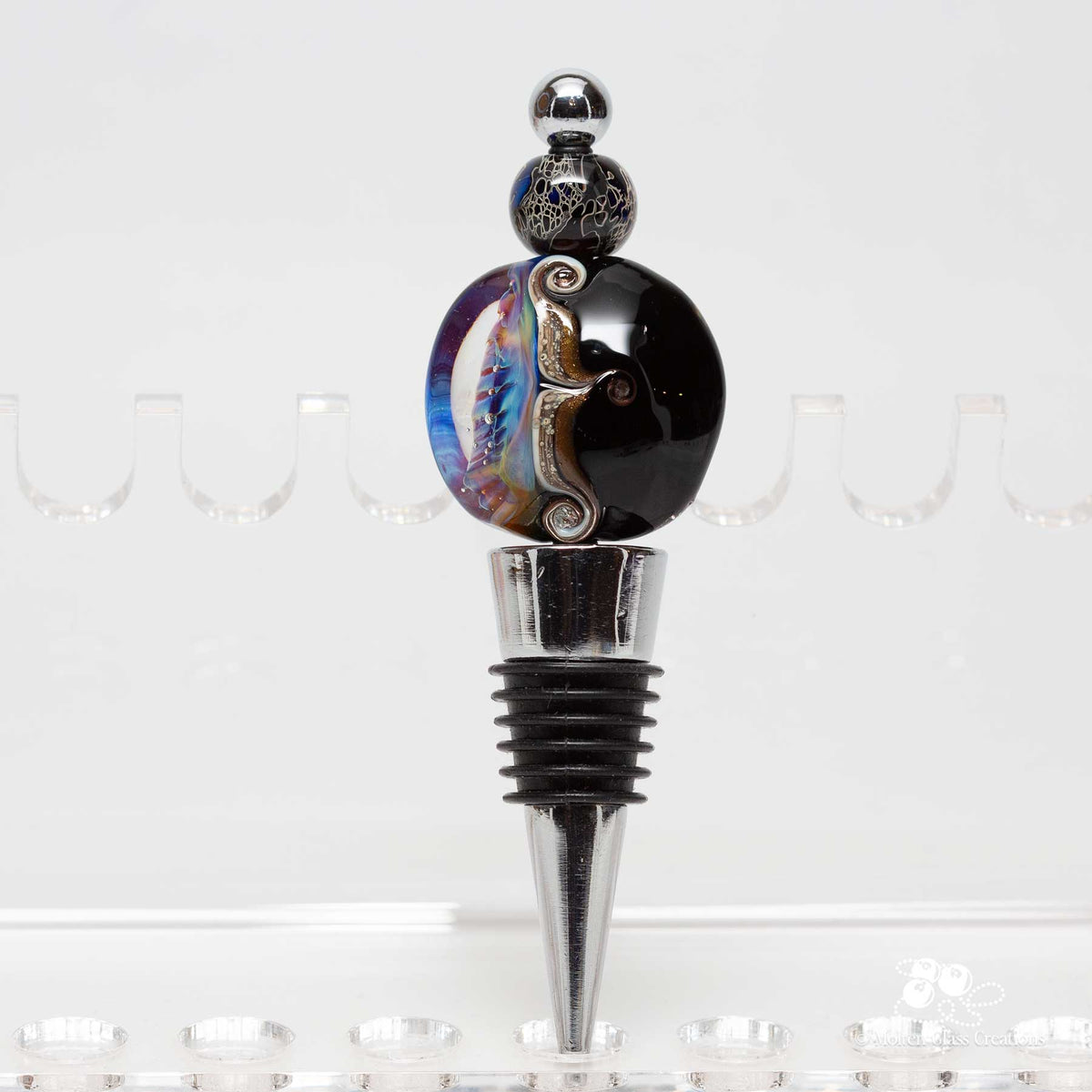 Wine Bottle Stopper - Organic Swirls