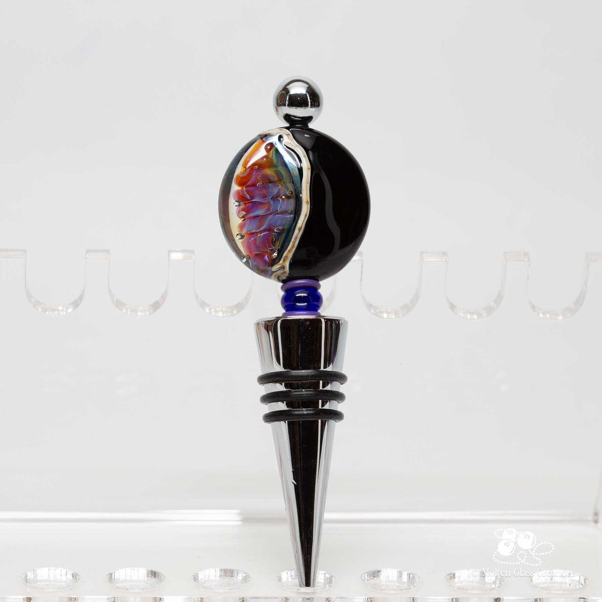 Wine Bottle Stopper - Organic Swirls2