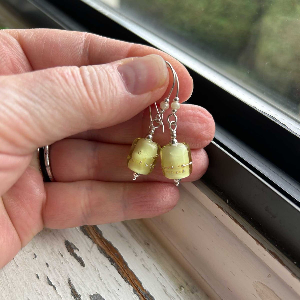 Spring Essence Earrings - Pale Yellow