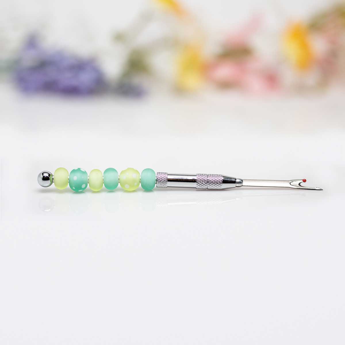 Lemon-lime Beaded Seam Ripper