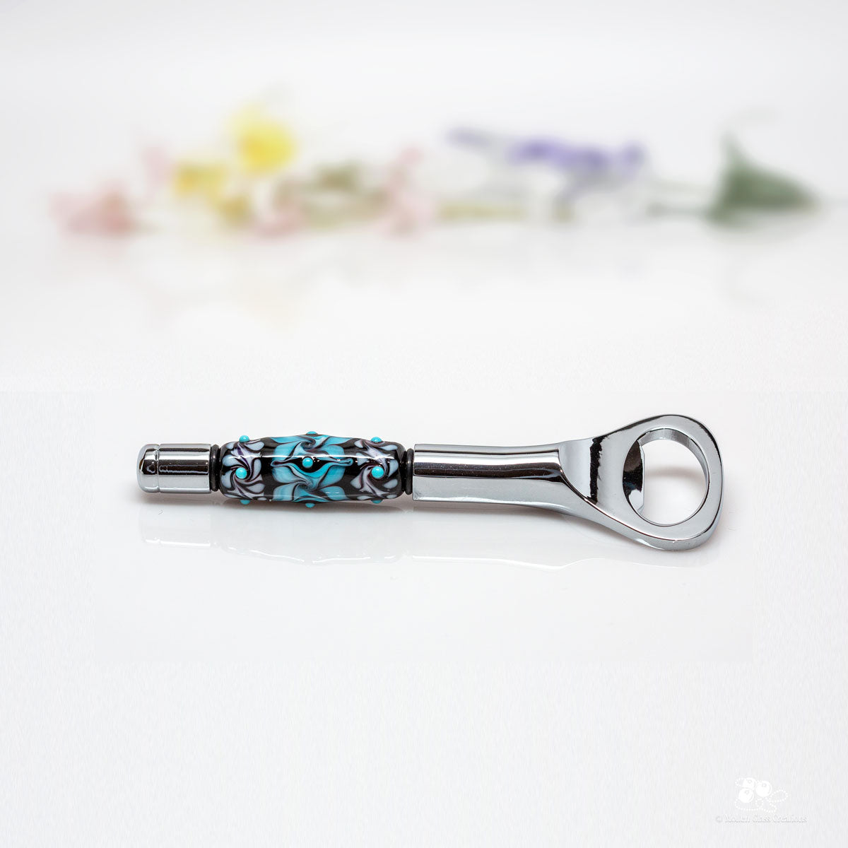 TURQUOISE PATTERN BOTTLE OPENER