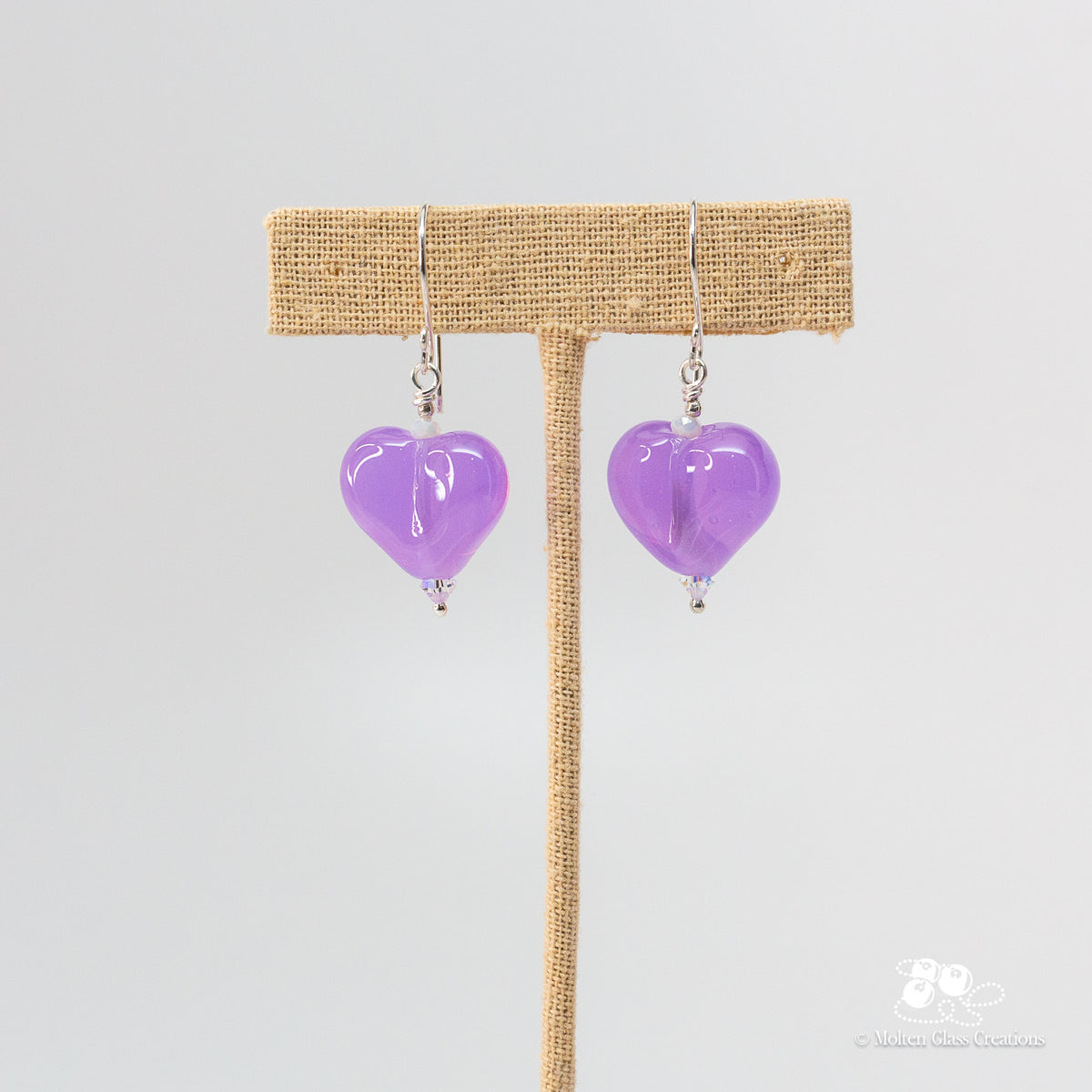Wisteria Heart Earrings