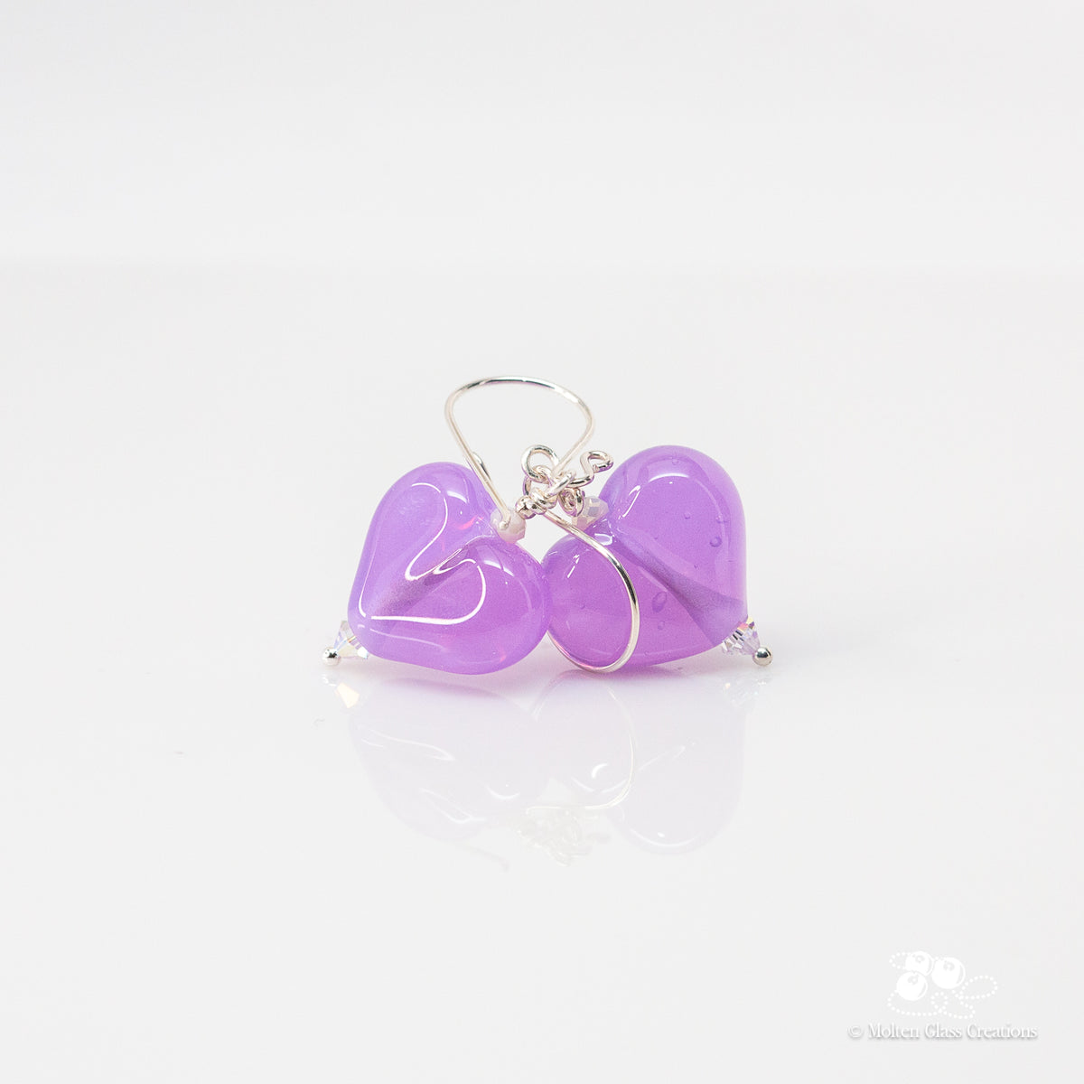 Wisteria Heart Earrings