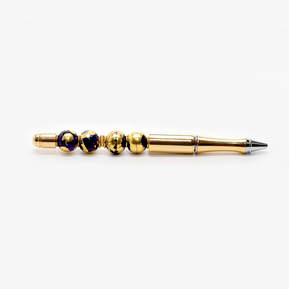 Gold Leaf Beaded Pen