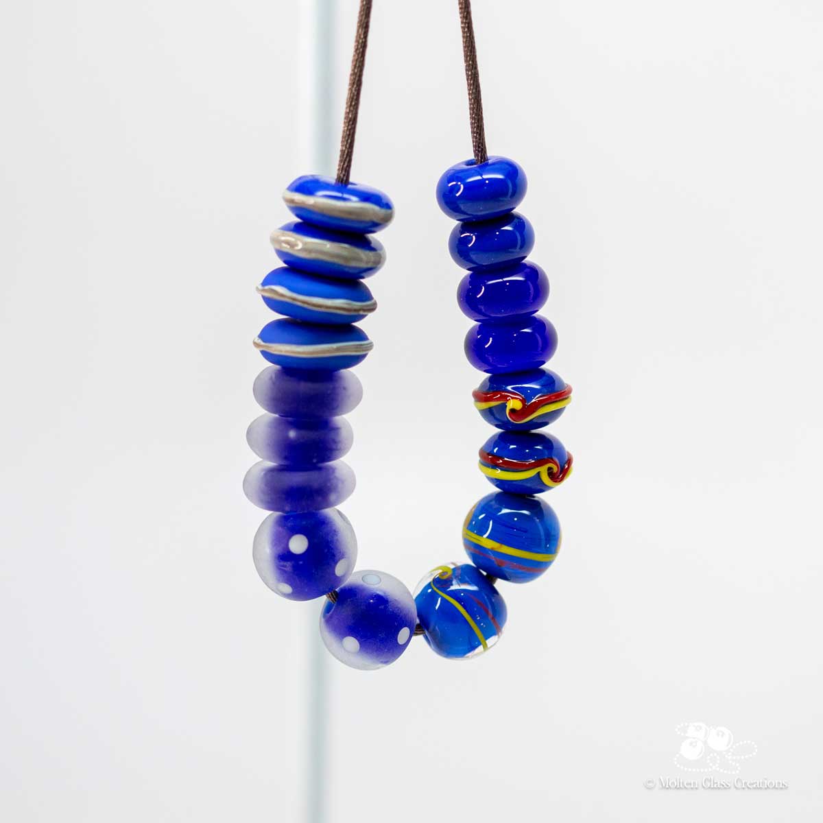 Bead Bundle - Blue - Molten Glass Creations