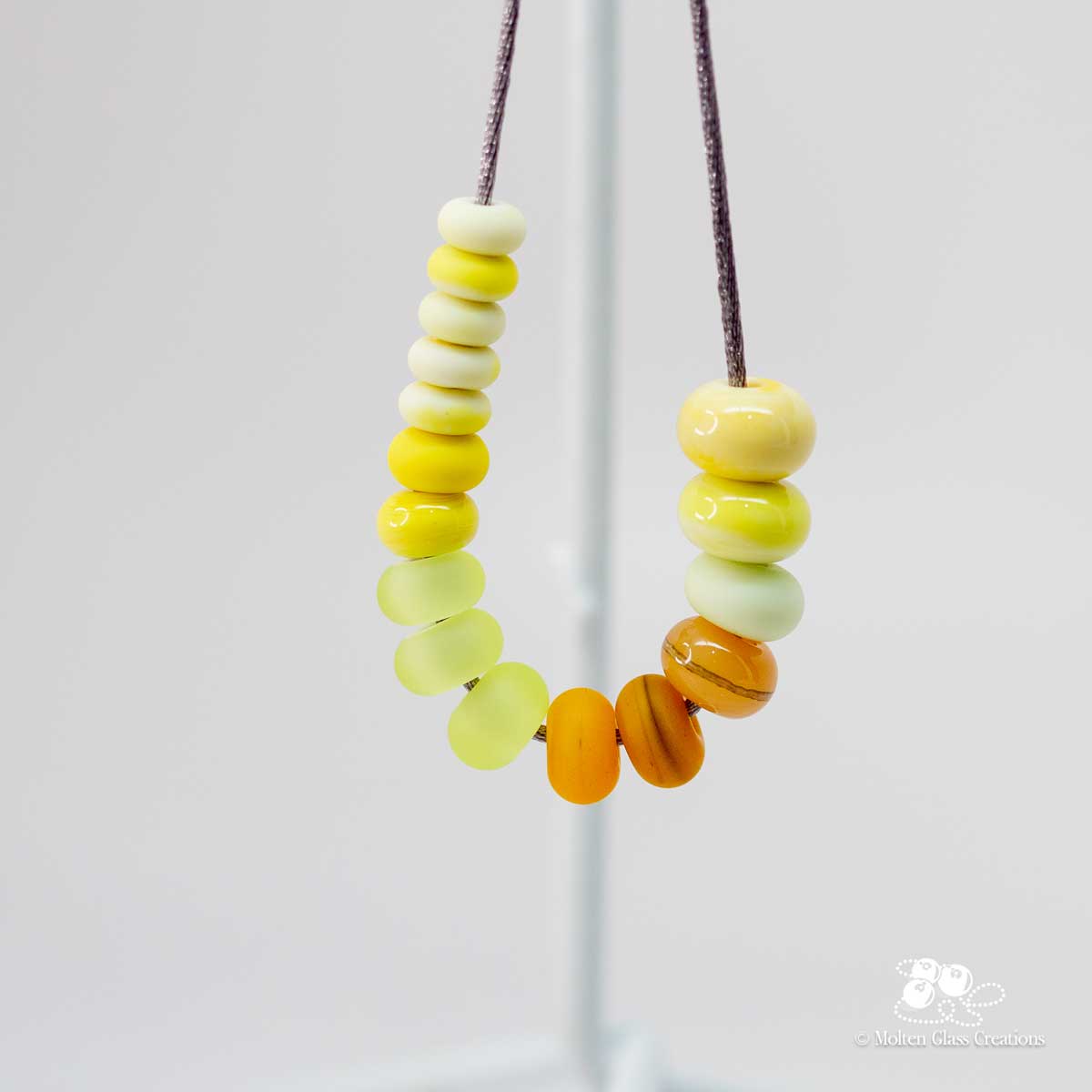 Bead Bundle - Yellow - Molten Glass Creations